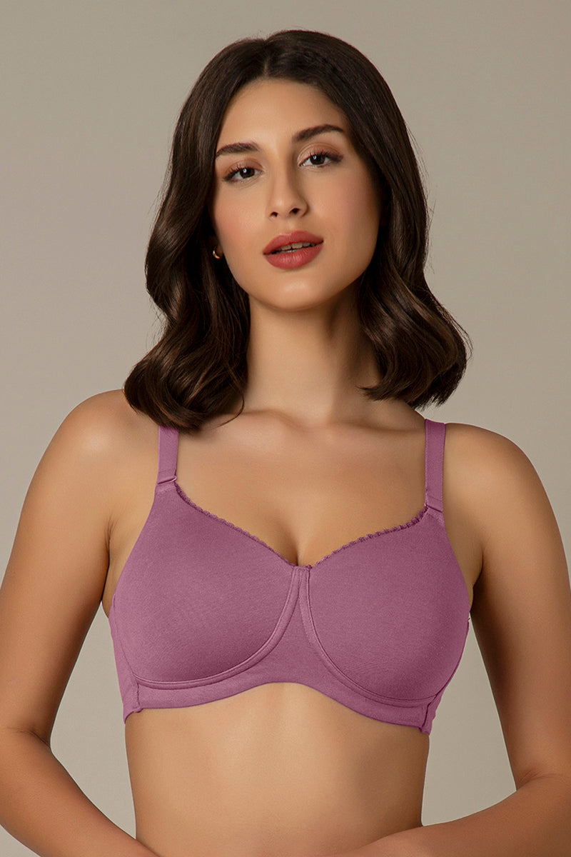 Essential Padded Wirefree Bra – Mellow Mauve