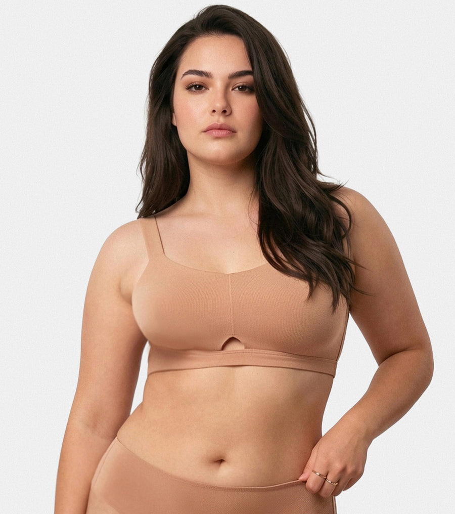 Enamor Innovations Cloudsoft Invisi Bonded Neck Women's Everyday Cotton Minimizer Bra - Padded, Wirefree, Full Coverage - A064 (Available in Plus Sizes) (Grape Wine)